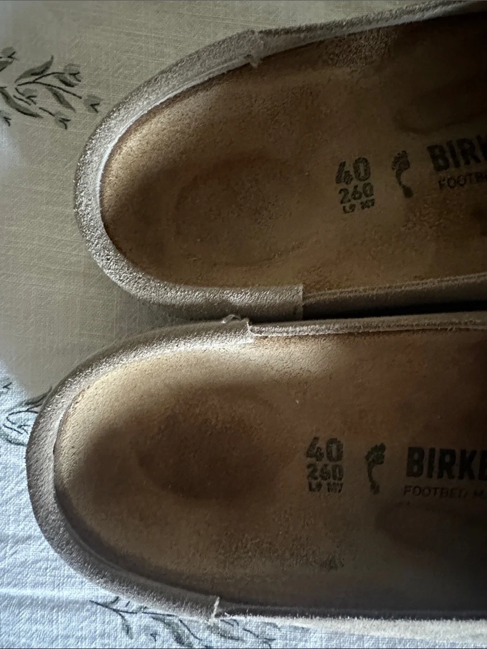 Birkenstock NAPLES WRAPPED Suede Slip-On Loafers NEW